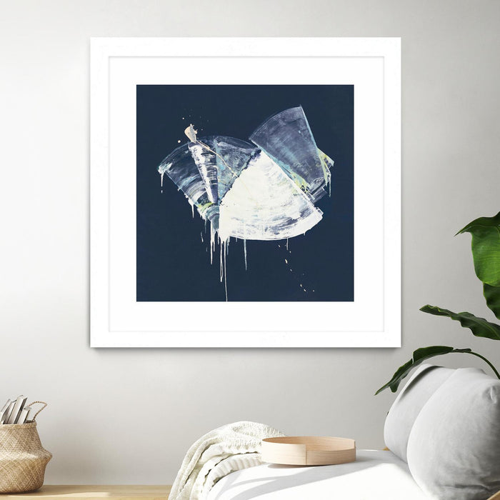 \"Bells In Motion\" Matted and Framed White 30x30 Wall Art