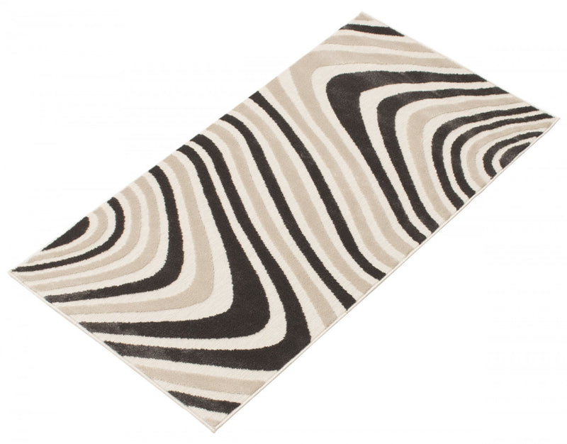 Nikkos Taupe 2'8\" x 4'11\" Area Rug