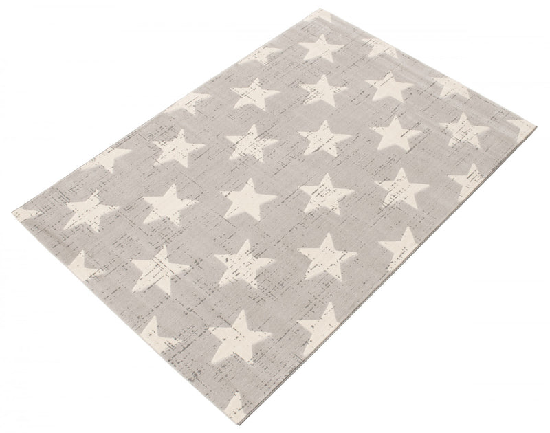 Ira Light Grey 4'7\" x 6'7\" Area Rug