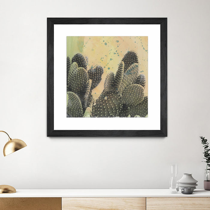 \"Desert Dreams Ii\" Matted and Framed Black 36x36 Wall Art