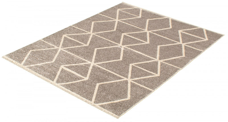 Anandi Grey-Ivory Area Rug - 3'11\" x 5'7\"