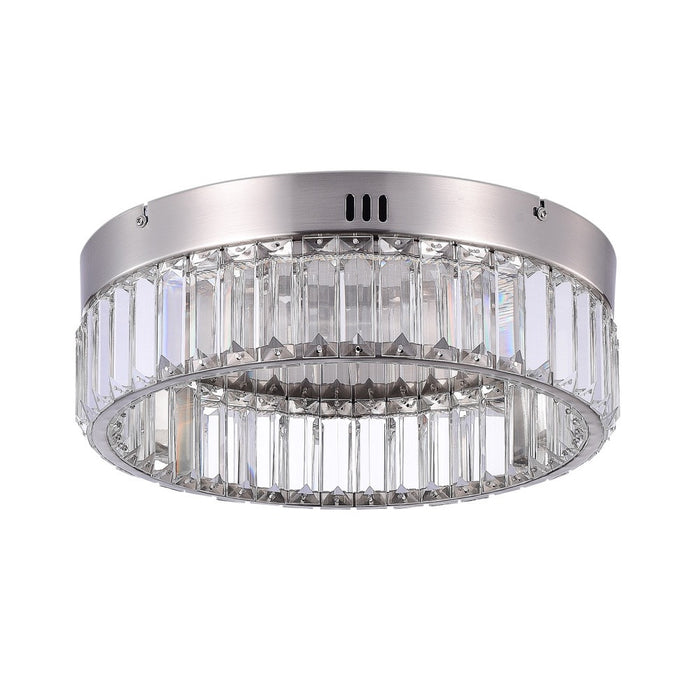 Stella One-Tier LED Satin Nickel Flush Mount