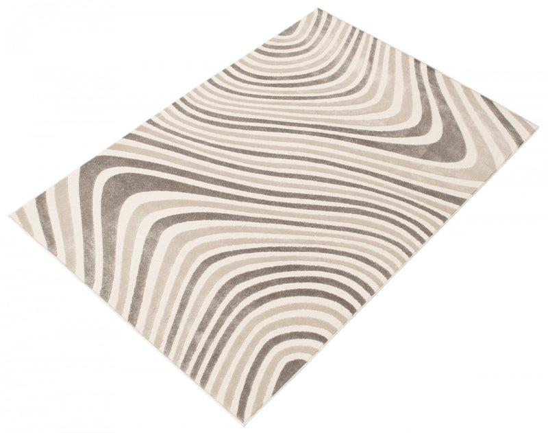 Nikkos Ivory 3'11\" x 5'7\" Area Rug