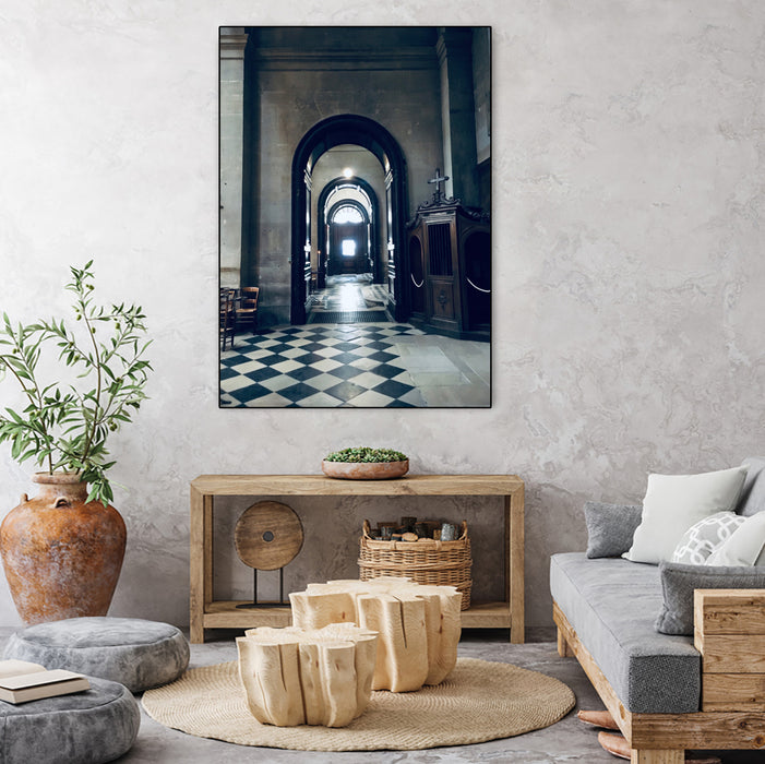 \"Confessional\" Canvas Framed Black 24x32 Wall Art