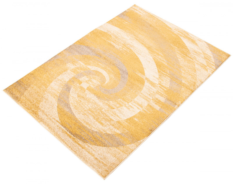 Korra Ivory / Gold 6'7\" x 9'6\" Area Rug