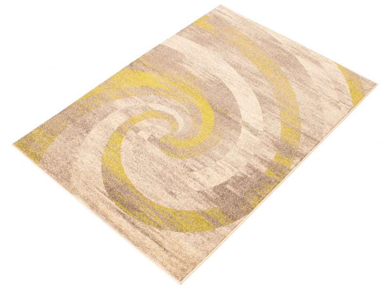Korra Ivory / Green 3'11\" x 5'7\" Area Rug