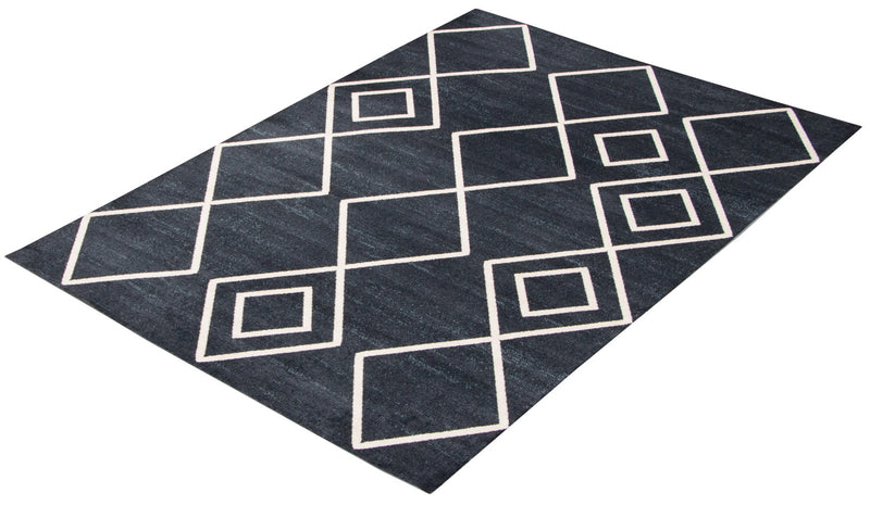Kenza Blue Machine Washable Area Rug - 6'0\" x 9'0\"