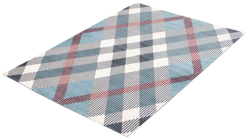 Kors Blue Machine Washable Area Rug - 8'0\" x 10'0\"