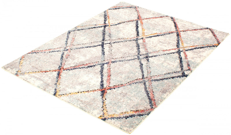 Makondo Abstract Ivory Area Rug - 3'11\" x 5'11\"