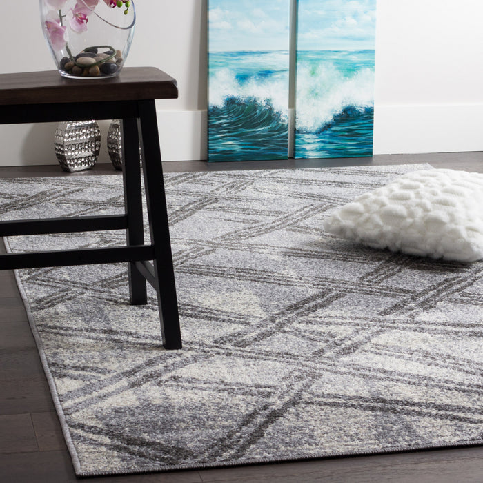 Saveh Brk Lat Grey 3x5 Area Rug