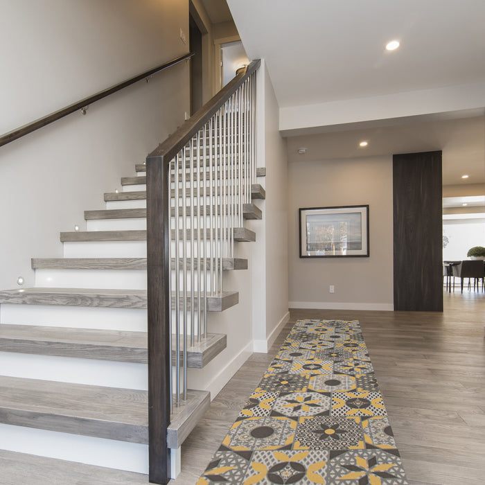 Bellezza Grey 2'2\" x 12'0\" Area Rug