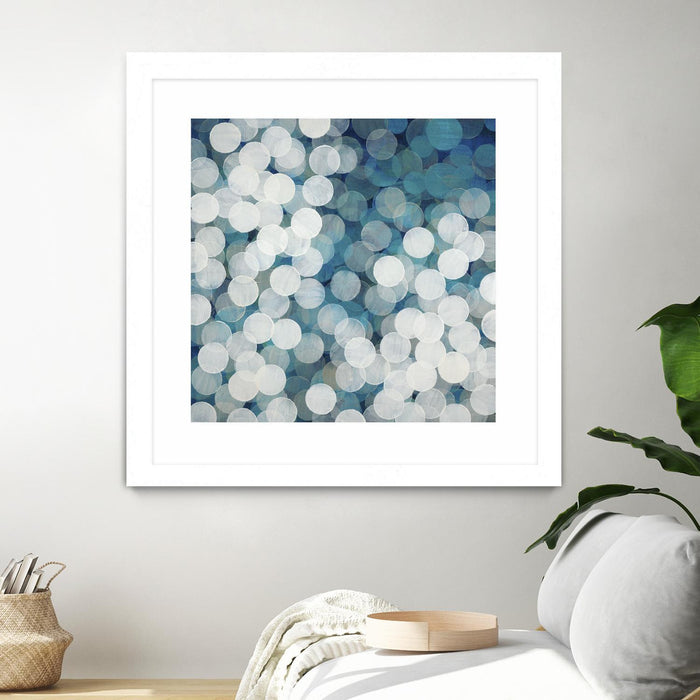\"Head In The Clouds\" Matted and Framed White 30x30 Wall Art