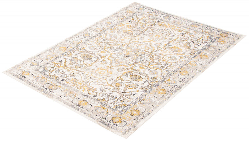 Legacy Ivory Machine Washable Area Rug - 3'0\" x 5'0\"