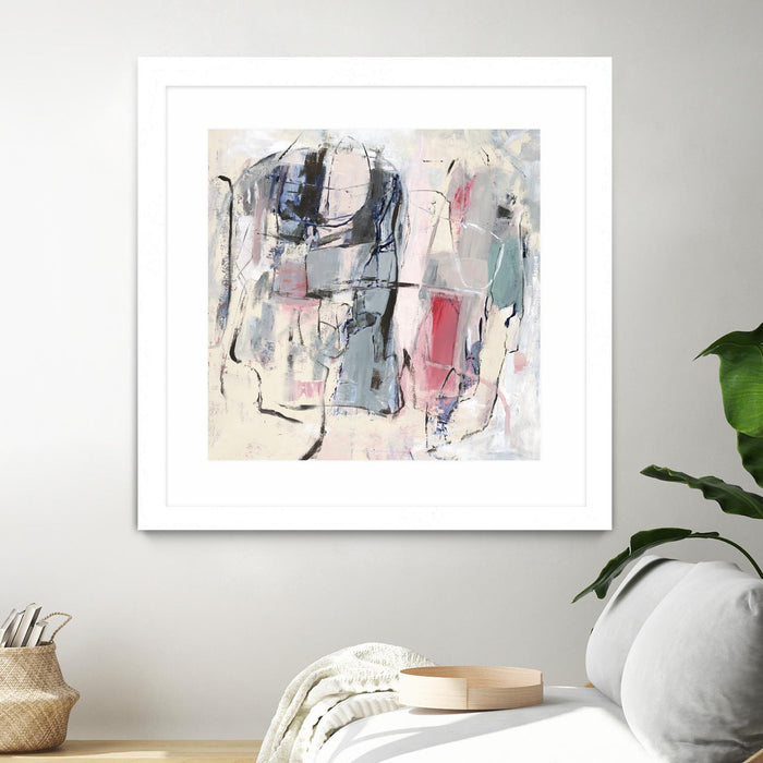 \"Palpitation Monitor\" Matted and Framed White 36x36 Wall Art