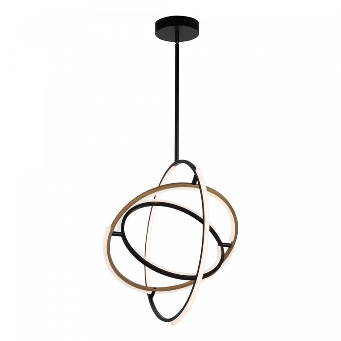 Trilogy Black & Brass Integrated LED Pendant II