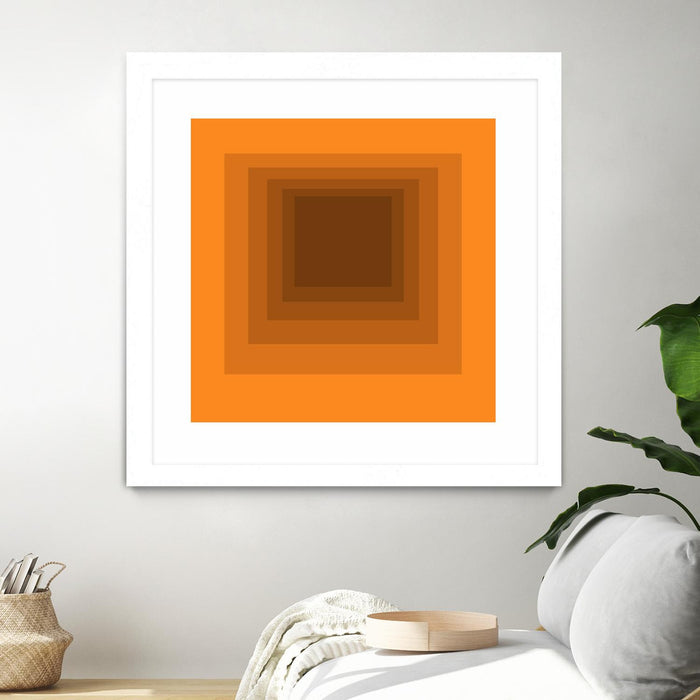 \"After Josef F\" Matted and Framed White 30x30 Wall Art