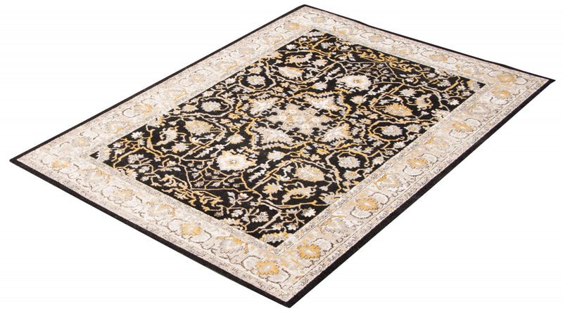 Legacy Black Machine Washable Area Rug - 3'0\" x 5'0\"