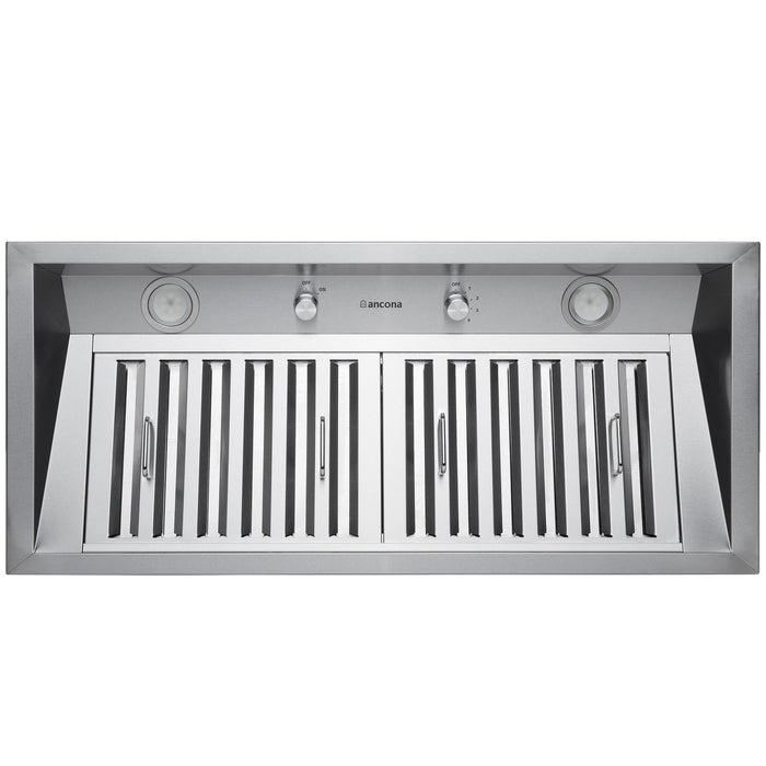 Ancona Pro 34\" Ducted Stainless Steel Insert Range Hood - AN-1330
