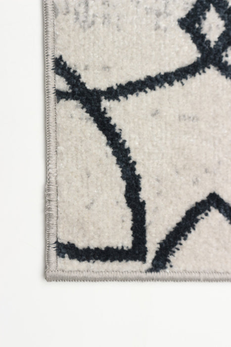 Terali Ivory Machine Washable Area Rug - 2'6\" x 8'0\"