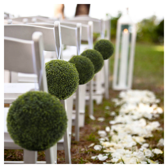 Artificial Boxwood 11\" Foliage Ball 2 Pieces