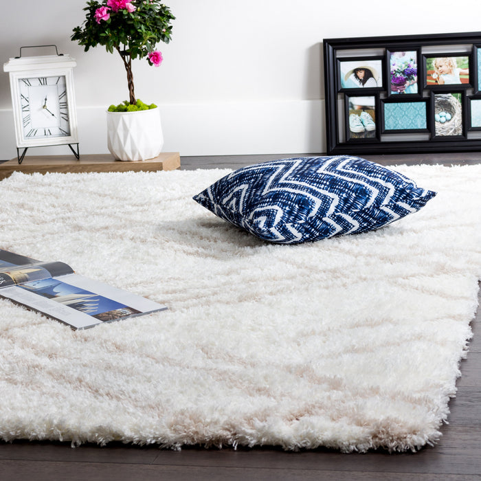 Ker Cream Lines 3x5 Area Rug