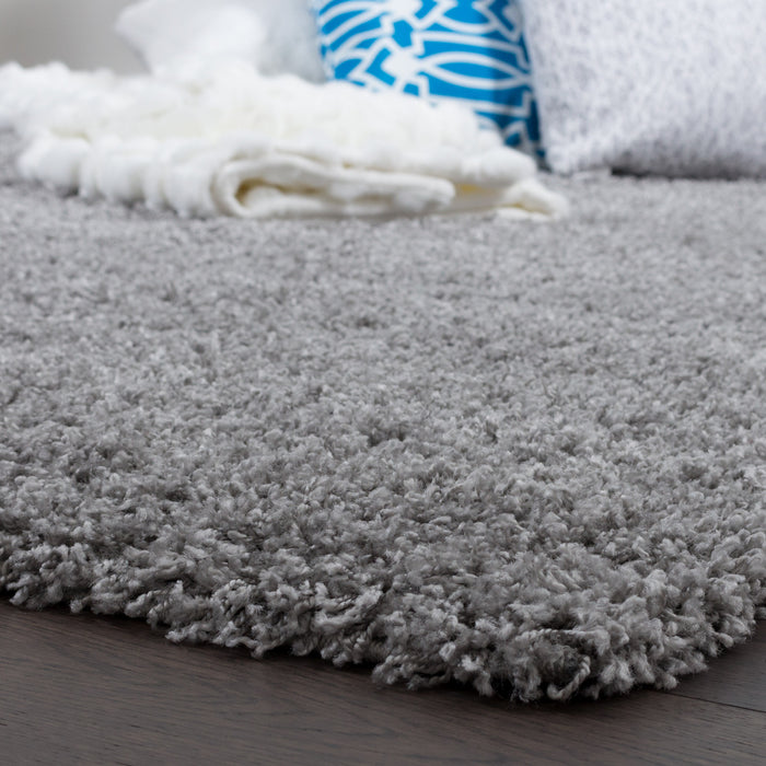 Victoria Light Grey Shag 3 x 5 Area Rug