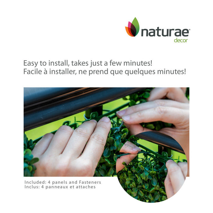 Artificial Cedar 20\"x 20\" Foliage Panel 4 Pieces