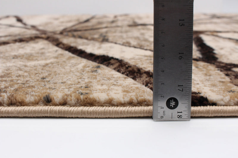 Cherokee Chocolate, Gold Area Rug - 6'7\" X 9'6\" 