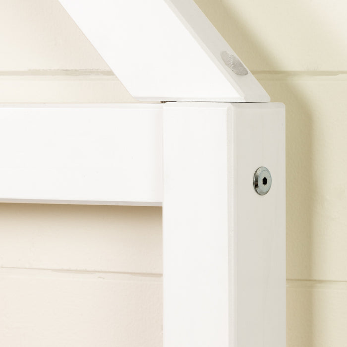 Sweedi Twin Bed With House Frame Headboard - Pure White