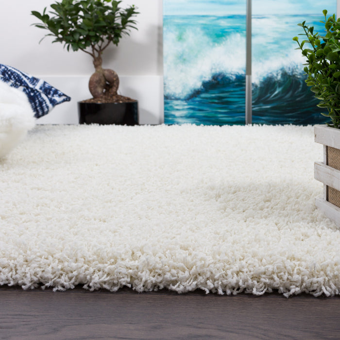 Victoria Cream Shag 3 x 5 Area Rug