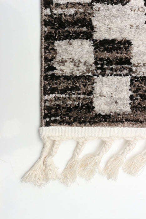 Vera Quattro Ivory/Grey Area Rug - 7'10\" x 10'5\"