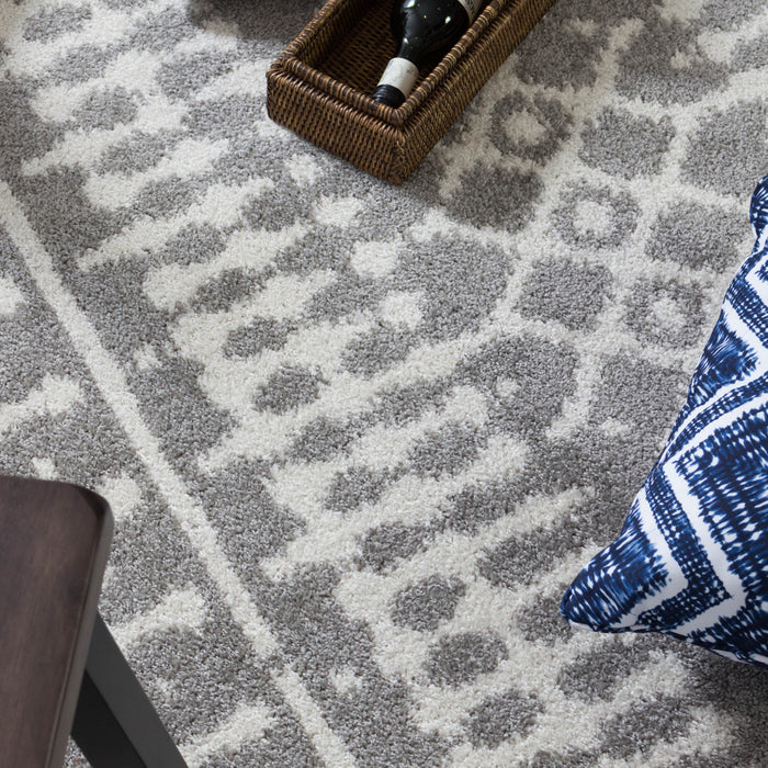 Lavan L Grey Mor 3x5 Area Rug