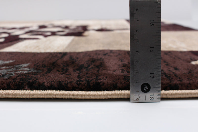 Neda Burgundy Area Rug - 6'7\" X 9'6\" 