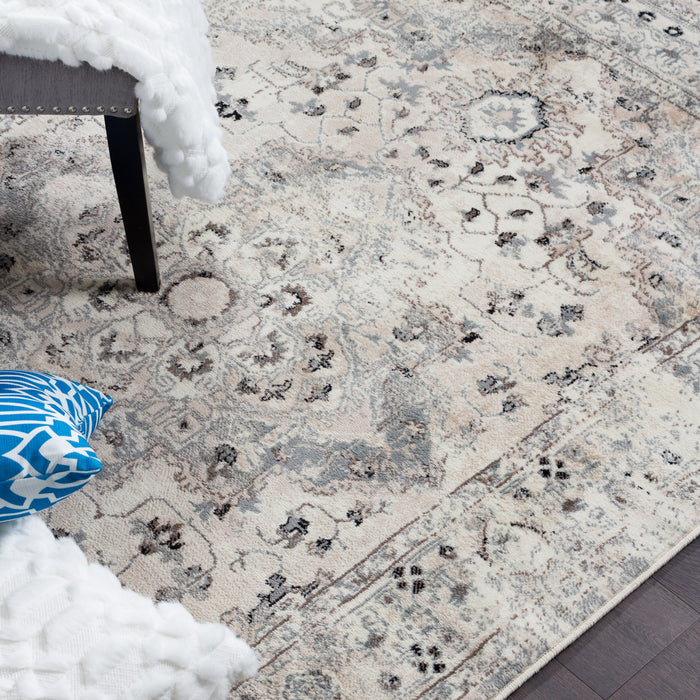 Far Grey 4x6 Area Rug