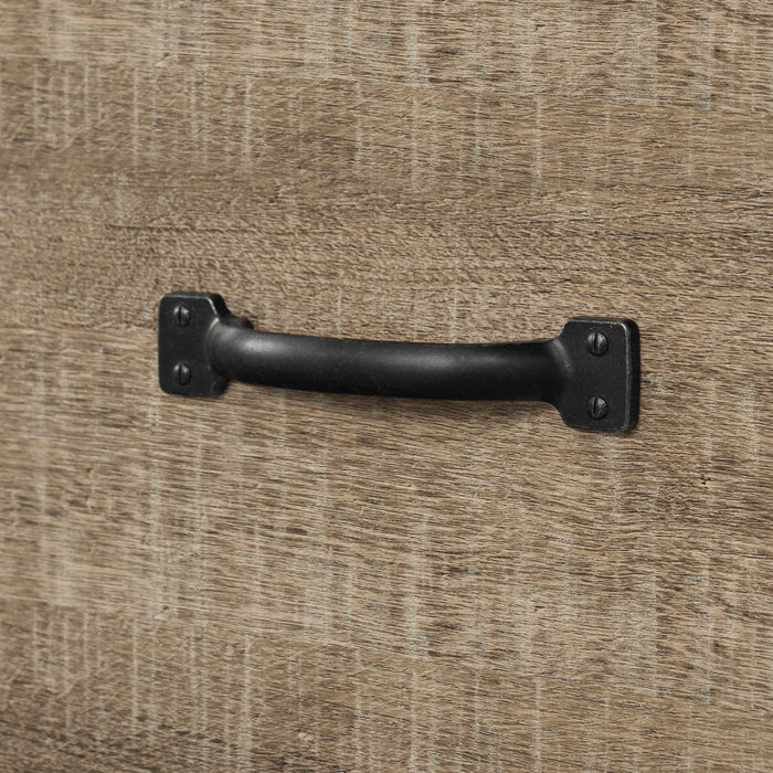 Tassio Desk with Keyboard Tray - Weathered Oak 