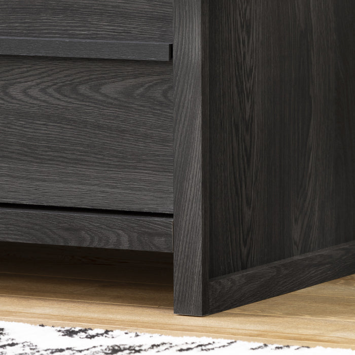 Tao 2-Drawer Nightstand - Grey Oak