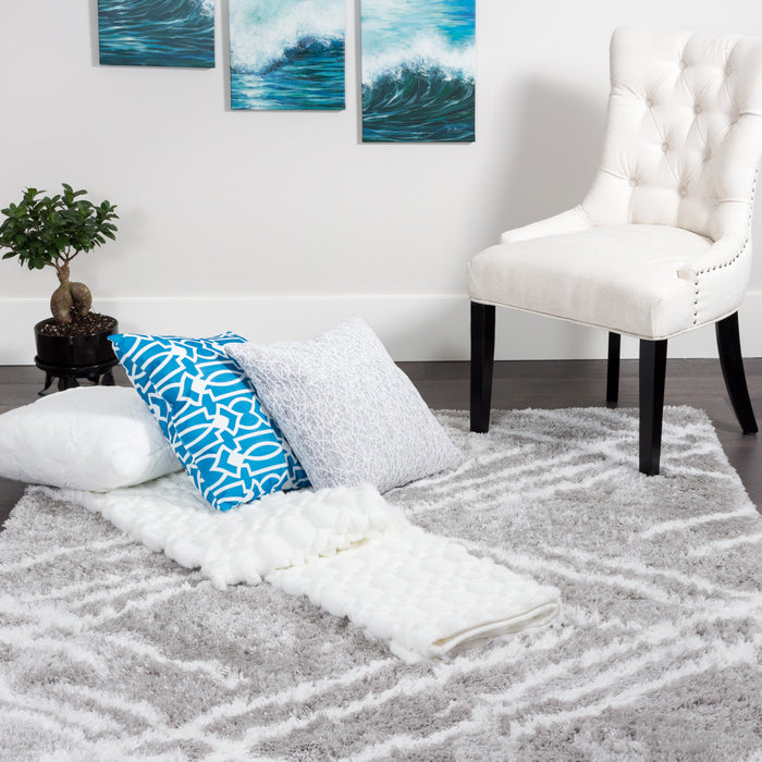 Ker Grey Lines 4x6 Area Rug