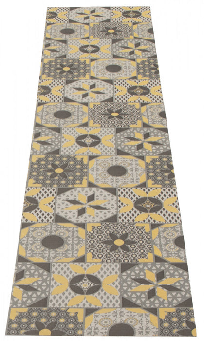 Bellezza Grey 2'2\" x 12'0\" Area Rug