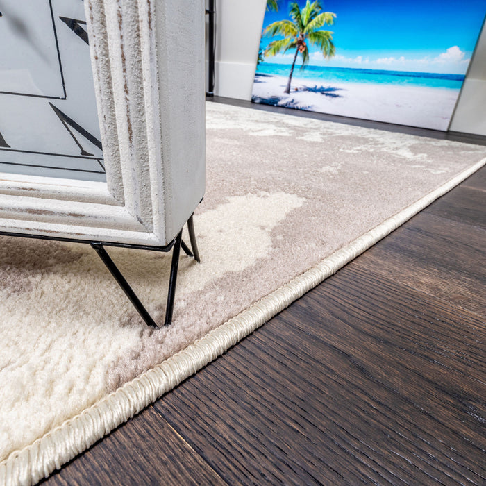 Sav Splash Grey 3x5 Area Rug