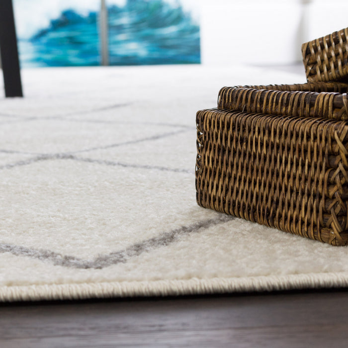 Lav Lat Basics W 3x5 Area Rug