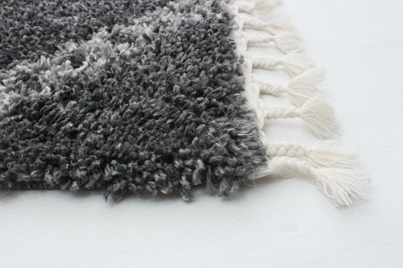 Helma Stark Dark Grey Shag 8'0\" X 10'0\" Area Rug