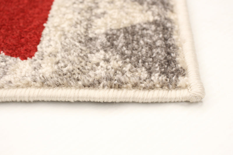 Raja Ivory-Red Area Rug - 5'3\" x 7'3\"
