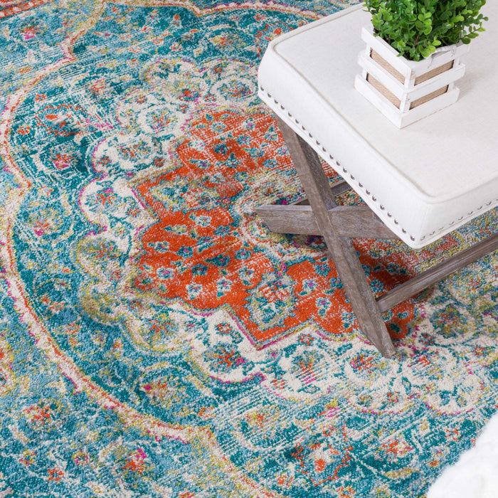 Sav Royal Turquoise 3x5 Area Rug