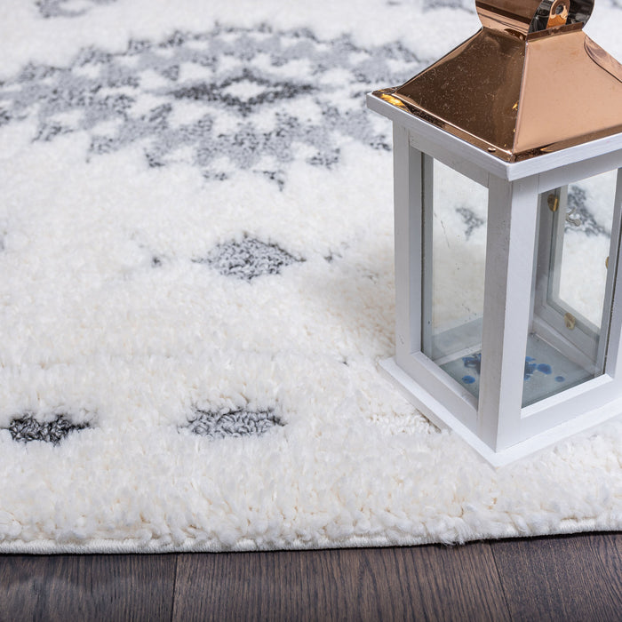 Lola Diamond Grey 3x5 Area Rug