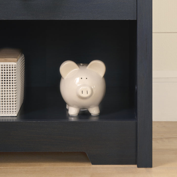 Aviron 1-Drawer Nightstand - Blueberry