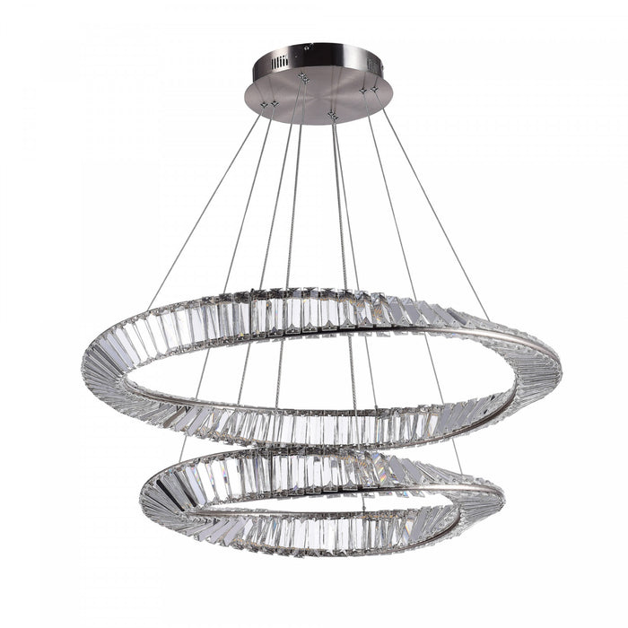 Stella 90 W LED Satin Nickel Chandelier
