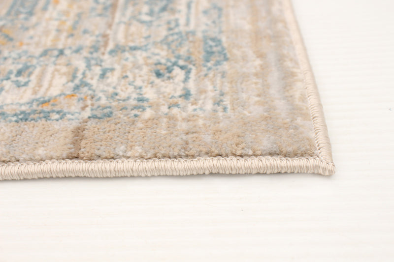Baina Heriz Beige-Grey Area Rug - 5'3\" x 6'7\"