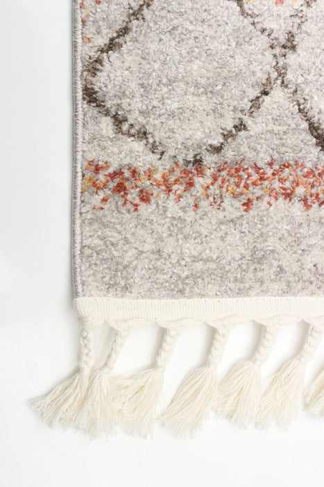 Vera Aztec Ivory/Copper Area Rug - 7'10\" x 10'5\"