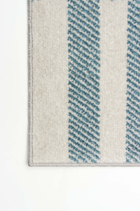 Roma Blue Machine Washable Area Rug - 6'0\" x 9'0\"