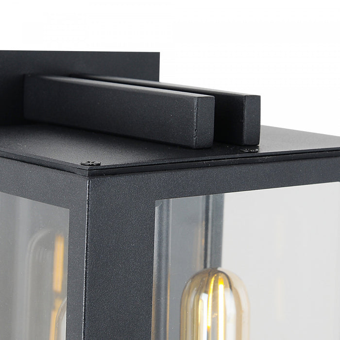 Waterville Matte Black 2-Light Outdoor Wall Sconce II